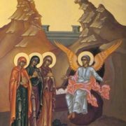 Святые жены-мироносицы у гроба Господня