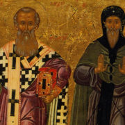 Преподобные Антоний Великий и Афанасий Великий